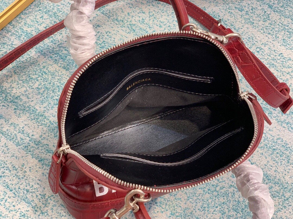 BLN-Ciaga Ville Mini Handbag In Dark Red, For Women,  Bags 4.7in/12LO