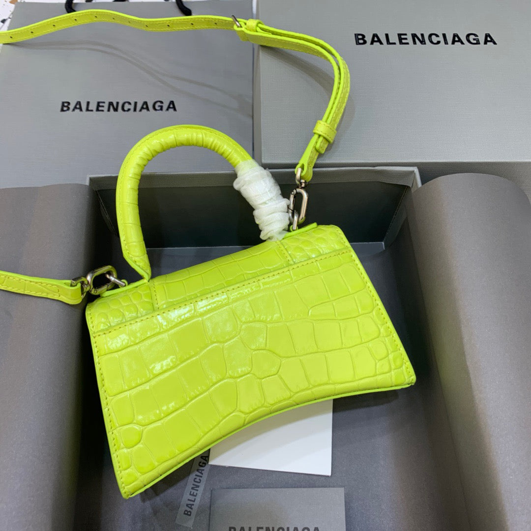 BLN-Ciaga Hourglass XS Handbag In Light Green, For Women,  Bags 7.4in/19LO