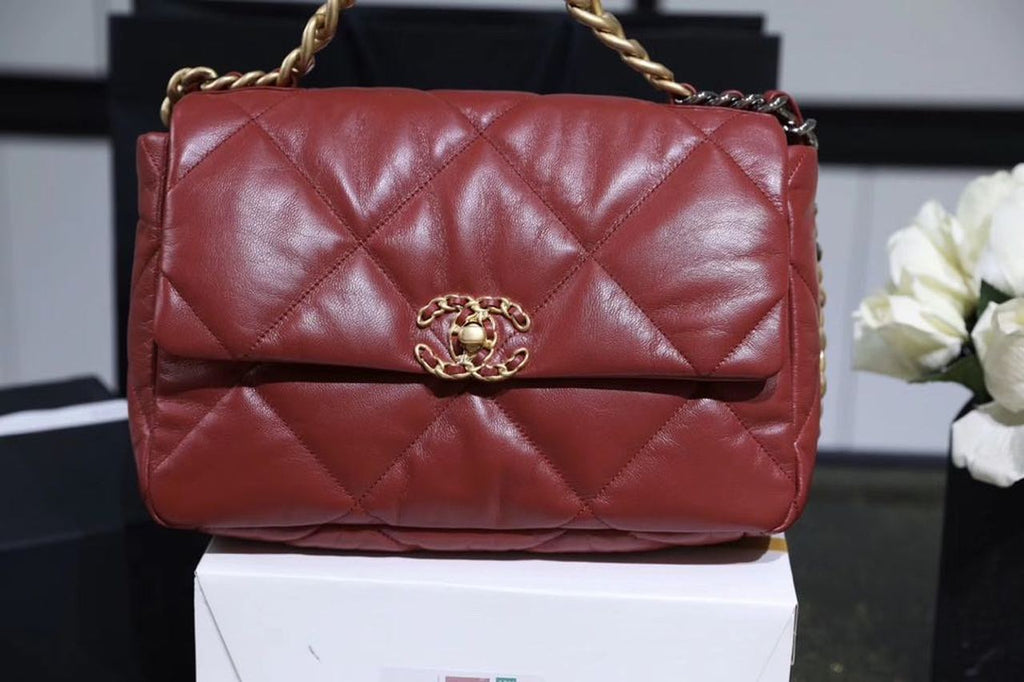 CHL -  19 Handbag 26LO Burgundy For Women AS1160