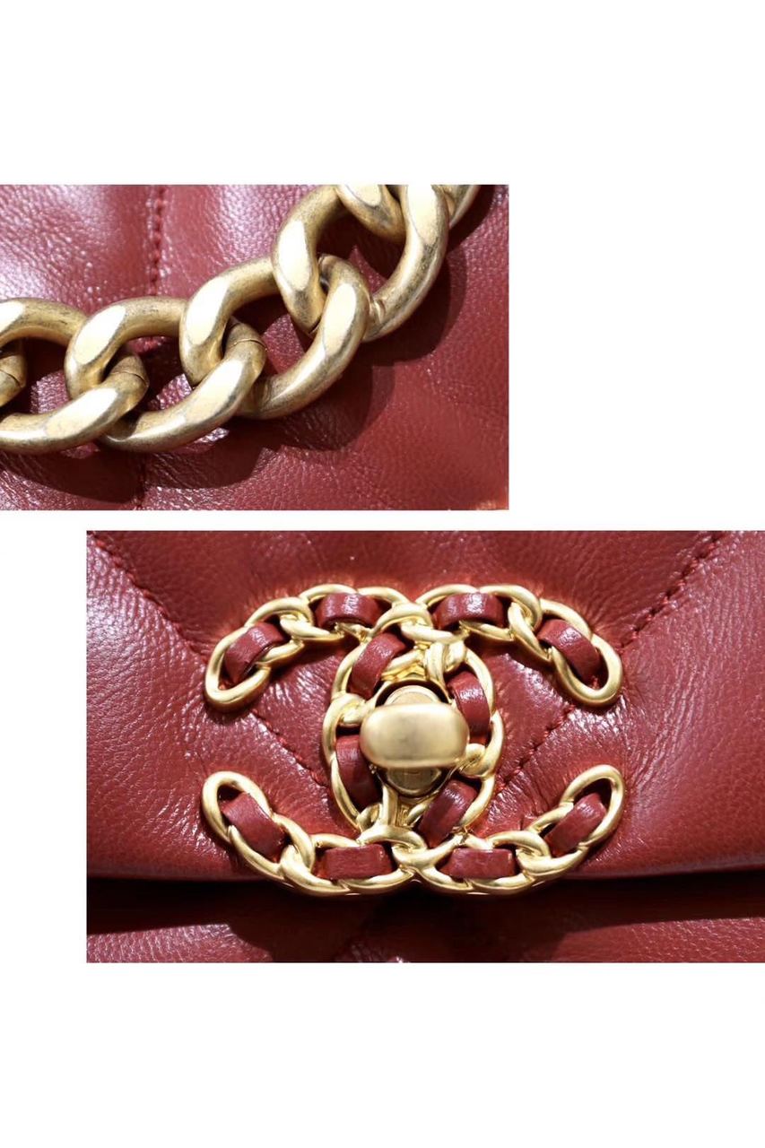 CHL -  19 Handbag 26LO Burgundy For Women AS1160
