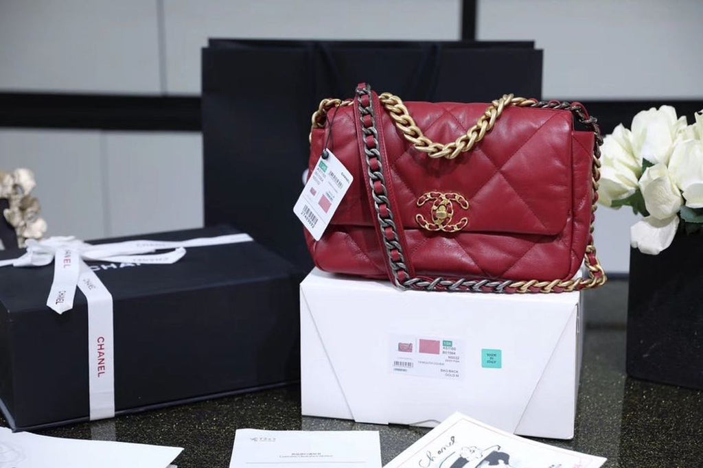 CHL -  19 Handbag 26LO Burgundy For Women AS1160