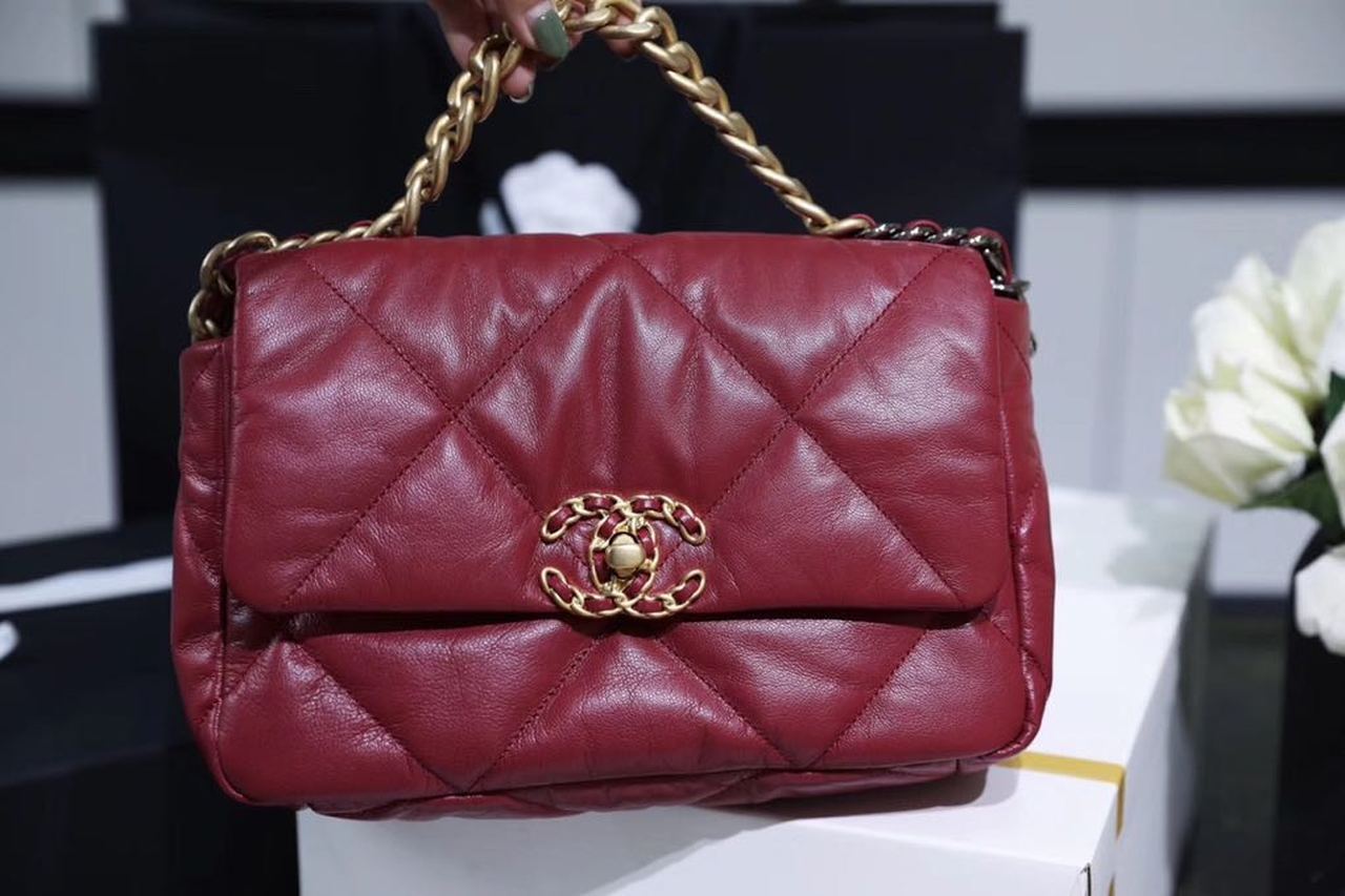 CHL -  19 Handbag 26LO Burgundy For Women AS1160