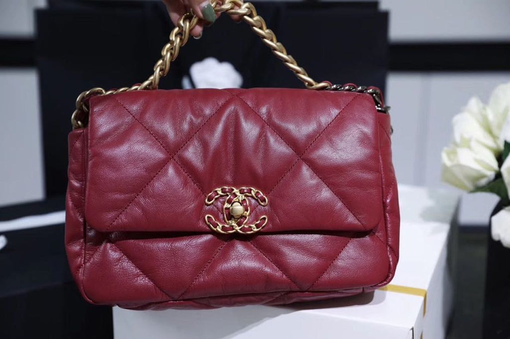 CHL -  19 Handbag 26LO Burgundy For Women AS1160