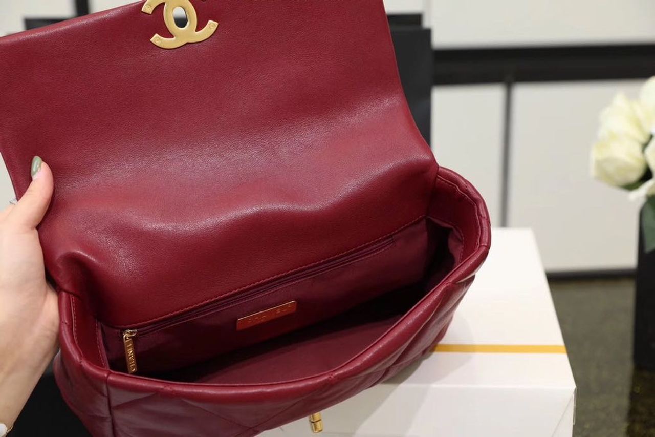 CHL -  19 Handbag 26LO Bordeaux For Women AS1160