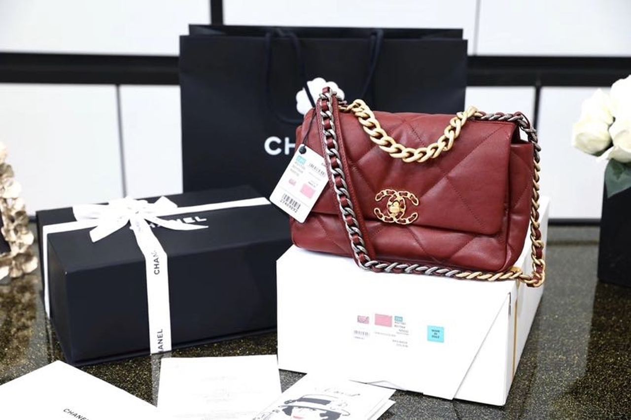 CHL -  19 Handbag 26LO Bordeaux For Women AS1160