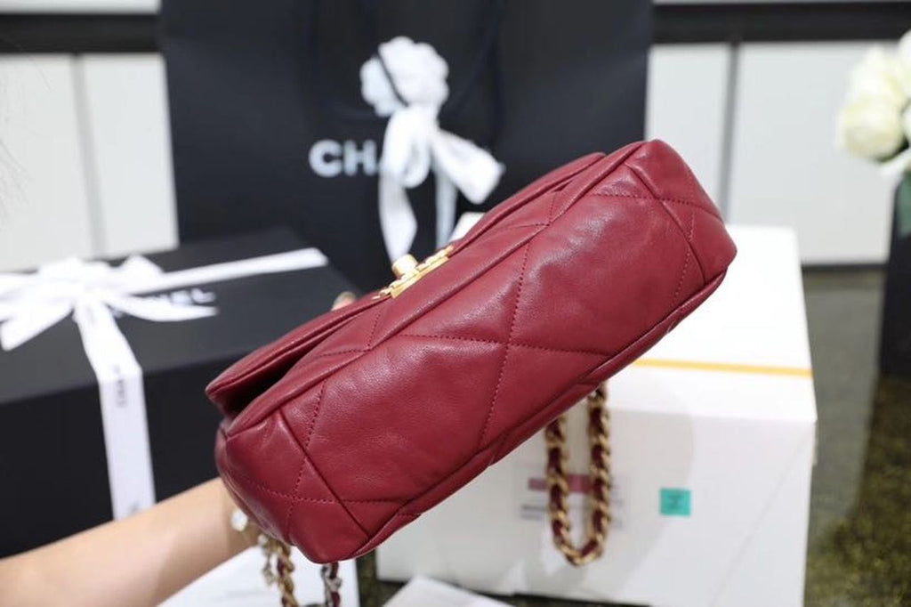 CHL -  19 Handbag 26LO Bordeaux For Women AS1160