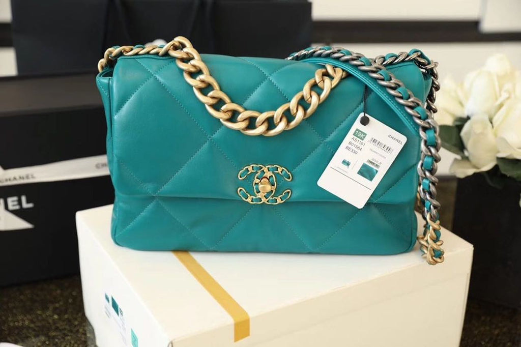 CHL -  19 Handbag 26LO Teal For Women AS1160