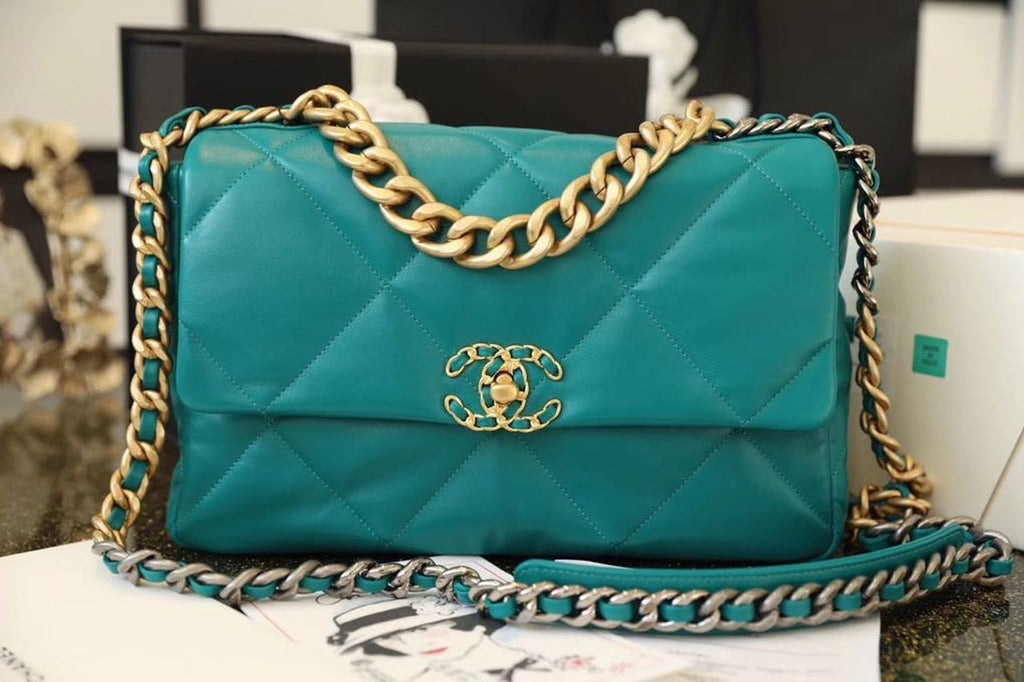 CHL -  19 Handbag 26LO Teal For Women AS1160