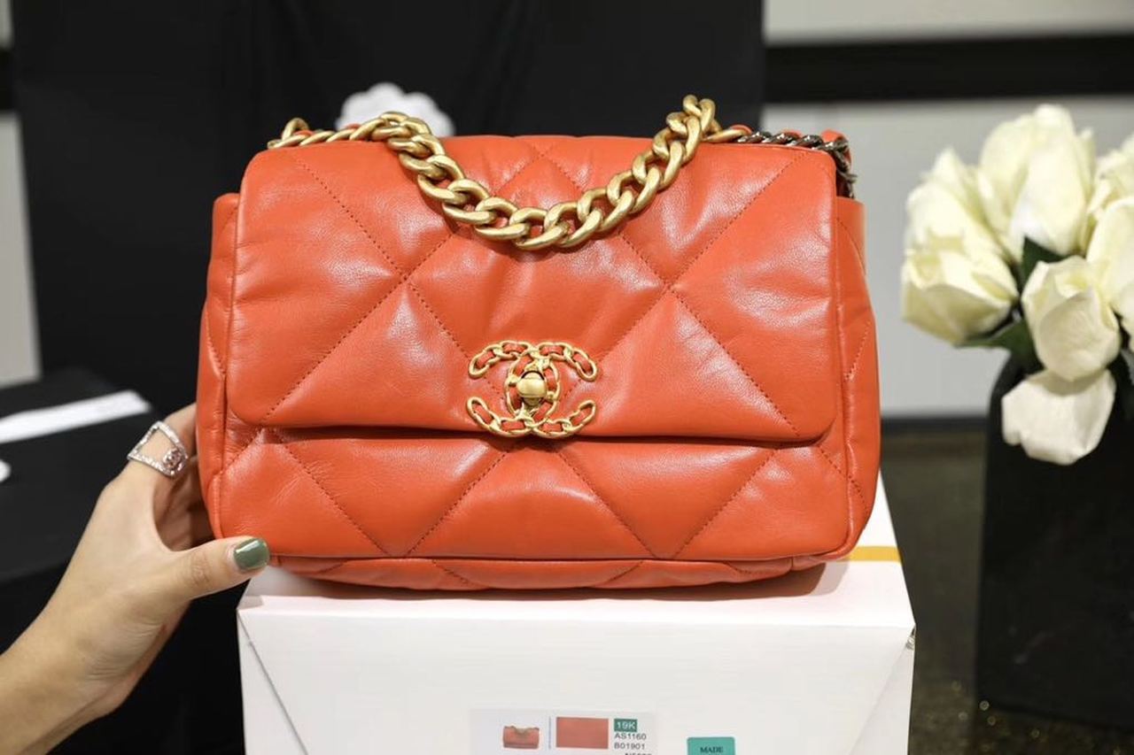 CHL -  19 Handbag 26LO Orange For Women AS1160