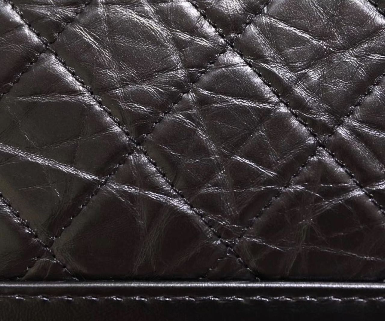 CHL -  Gabrielle Hobo Bag 20LO Aged Calfskin Leather Spring/SuMM - er Act 1 Collection,  Black