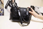 CHL -  Gabrielle Hobo Bag 20LO Aged Calfskin Leather Spring/SuMM - er Act 1 Collection,  Black