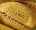 CHL -  Chevron Gabrielle Hobo Bag 20LO Aged Calfskin Leather Spring/SuMM - er Act 1 Collection, Yellow