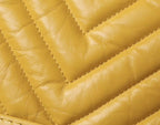 CHL -  Chevron Gabrielle Hobo Bag 20LO Aged Calfskin Leather Spring/SuMM - er Act 1 Collection, Yellow