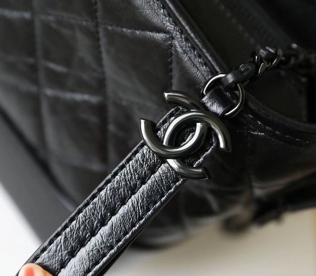 CHL -  Gabrielle Hobo Bag 20LO Aged Calfskin Leather Spring/SuMM - er Act 1 Collection, So Black