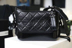 CHL -  Gabrielle Hobo Bag 20LO Aged Calfskin Leather Spring/SuMM - er Act 1 Collection, So Black