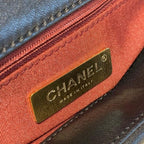 CHL -  19 Flap Bag 30LO Goatskin Leather Spring/SuMM - er Act 1 Collection, Black