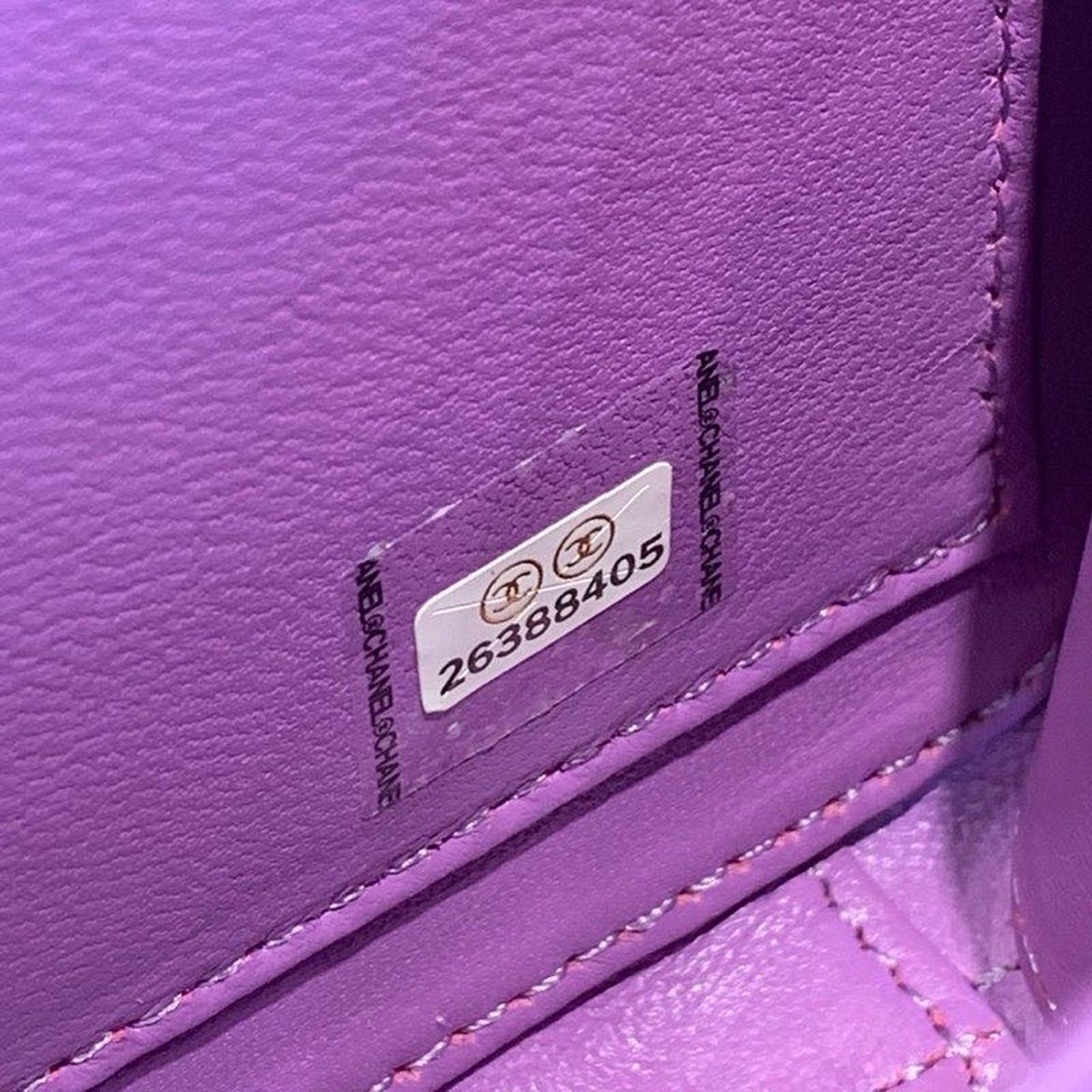 CHL -  Filigree Vanity Case Bag 18LO Gold Toned Hardware Caviar Leather Spring/SuMM - er Act 1 Collection, Purple