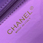 CHL -  Filigree Vanity Case Bag 20LO Gold Toned Hardware Caviar Leather Spring/SuMM - er Act 1 Collection, Purple