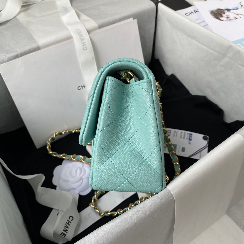 CHL - Mini Classic Handbag Light Blue For Women 7.9in/20LO