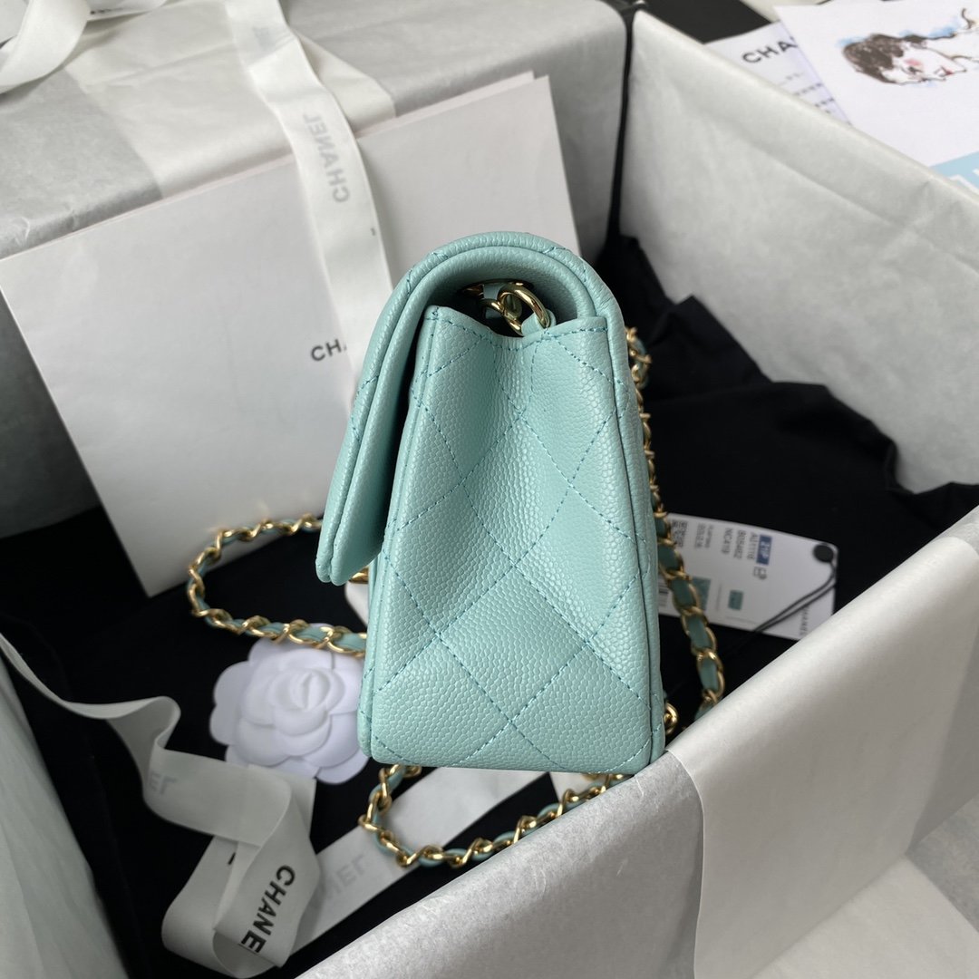 CHL - Mini Classic Handbag Light Blue For Women 7.9in/20LO