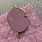 MEDIUM ULTRAMATTE BAG 20 PINK PATENT CALFSKIN
