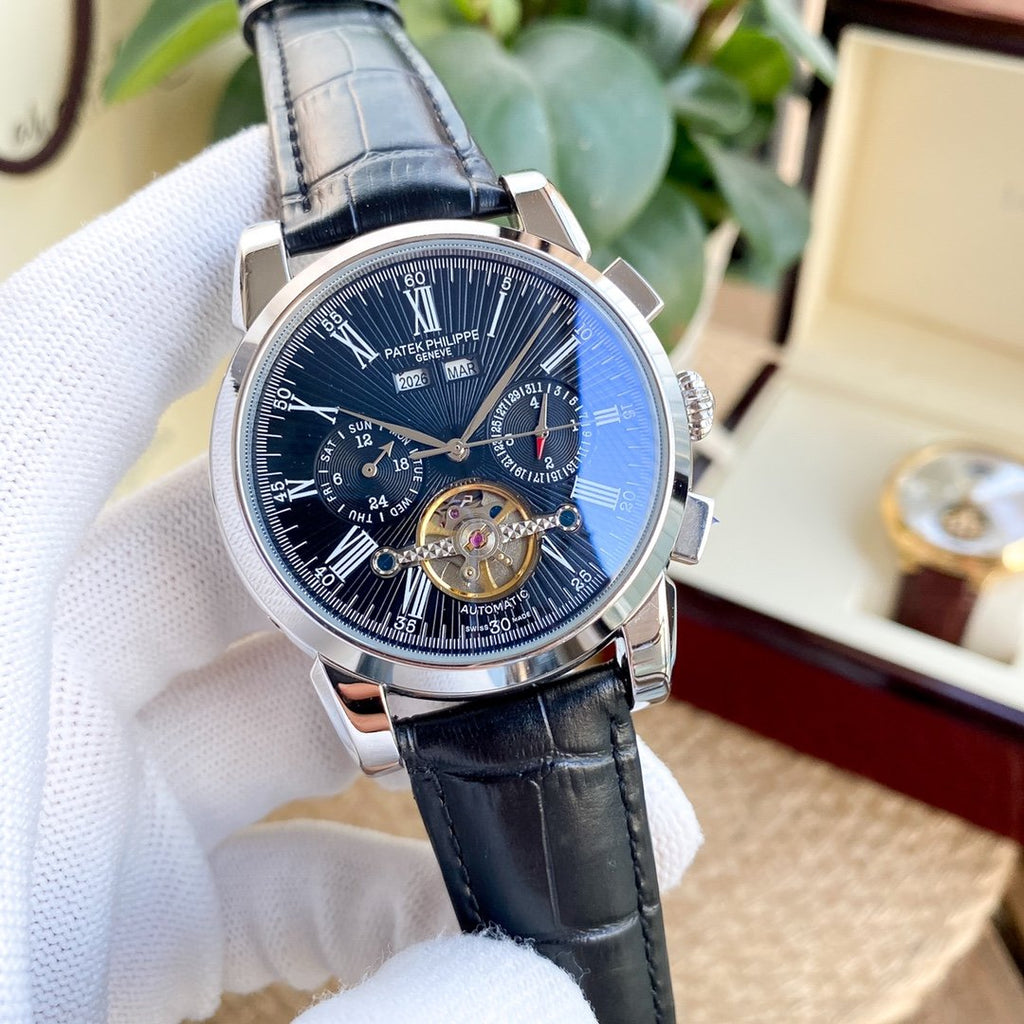 PATEK ANNUAL CALENDAR 42MM LEATHER STRAP