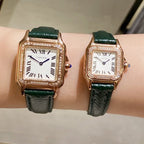 PANTHERE DE CARTIE DIAMOND BEZEL LEATHER