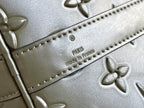 KEEPALL 50 BANDOULIERE KHAKI EMPREINTE LEATHER