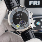DEVILLE CHRONOMETER 40MM MOONPHASE GREY BLACK DIAL
