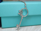 MINI KEY OLIVE LEAF NECKLACE DIAMOND