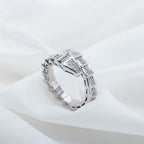 SERPENTI RING SILVER DIAMOND PAVED 4MM