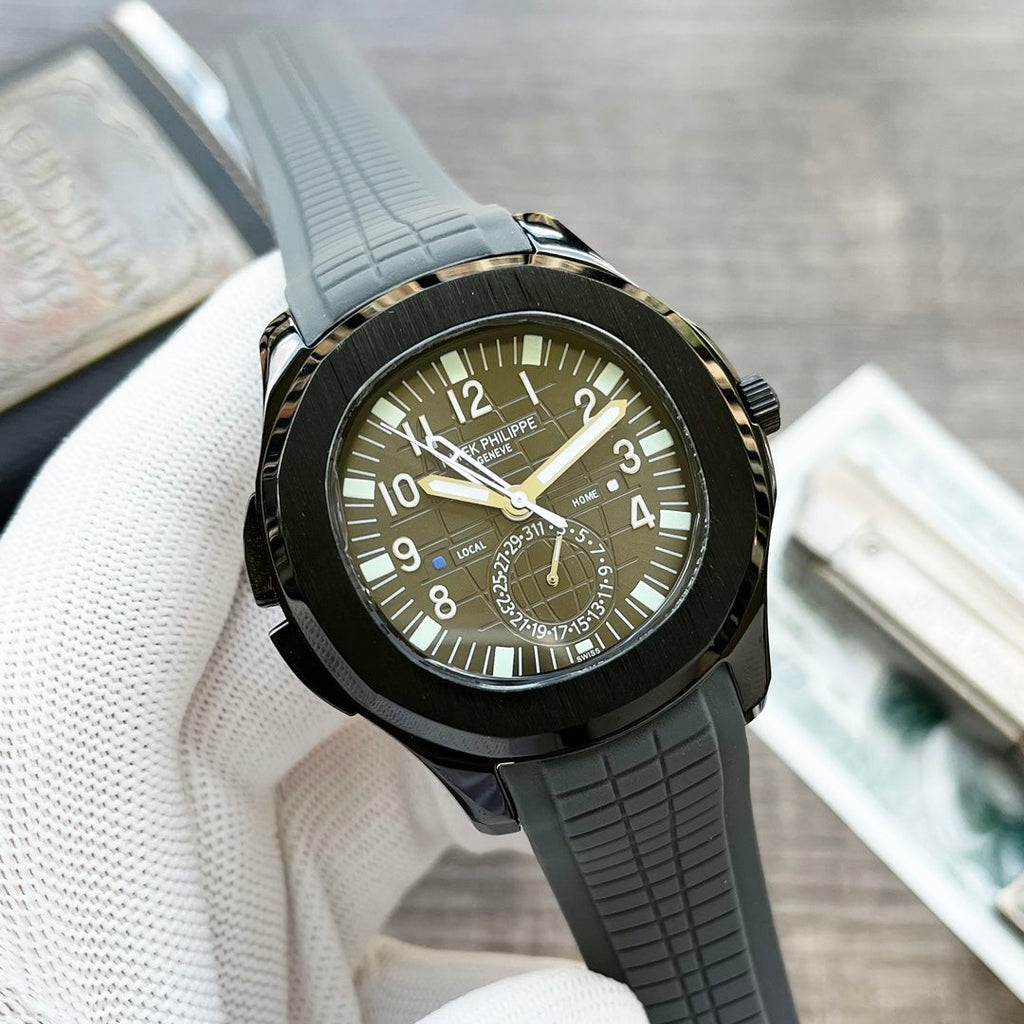 NAUTILUS TRAVELTIME BLACK CASE 42MM
