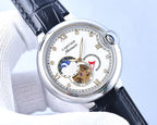 BALLON BLEU 36MM OPEN HEART PINK DIAMOND NUMERALS