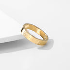 GG ENGRAVED 4MM RING