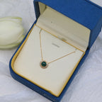 POSSEISION MALACHITE DIAMOND NECKLACE