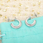 HOOP EARRINGS IN ROSE GOLD WITH DIAMONDS
