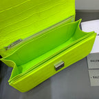 BLN-Ciaga Gossip Small Shoulder Bag Green Neon, For Women,  Bags 9.1in/23LO
