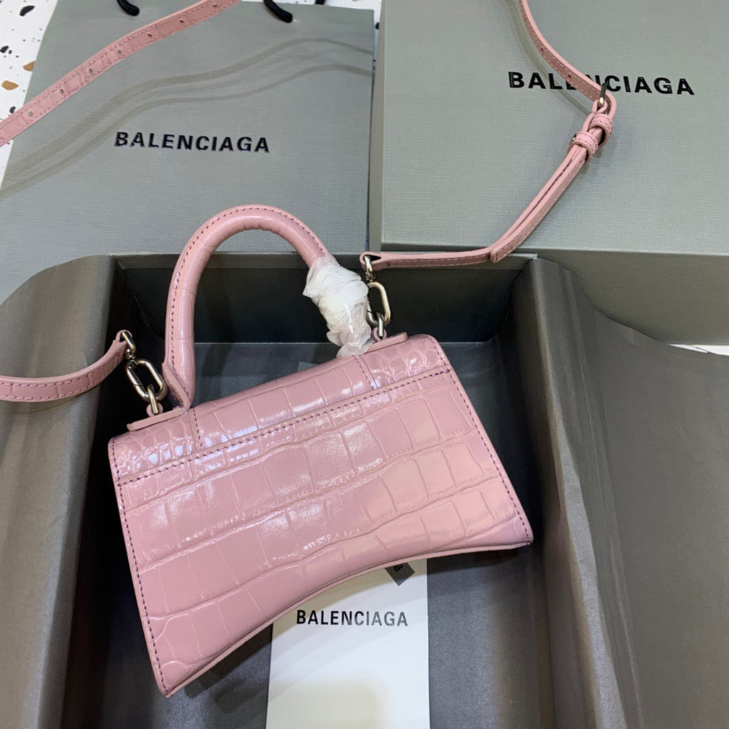 BLN-Ciaga Hourglass XS Handbag In Pink, For Women,  Bags 7.4in/19LO