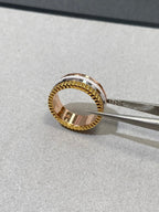 QUATRE WHITE EDITION PINK GOLD RING