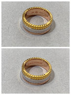 QUATRE WHITE EDITION PINK GOLD RING