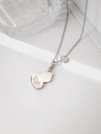 WULU 2 MOTIF ONYX SILVER NECKLACE