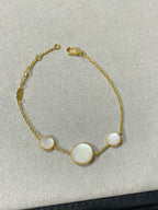 LUCKY STAR GOLD DIAMOND 3 MOTIF BRACELET
