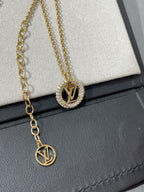 LV BY NIGHT DIAMOND PAVED NECKLACE