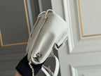 SMALL BACKPACK 20.5 WHITE GRAINED CALFSKIN