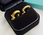 T1 HOOP DIAMOND EARRINGS