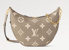 LOOP HOBO 38 BICOLOR MONOGRAM EMPREINTE LEATHER GOLD HARDWARE