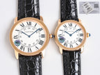 RONDE SOLO PINK GOLD BLACK LEATHER