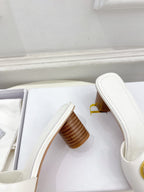 CD FOREVER HEELED 5CM WHITE