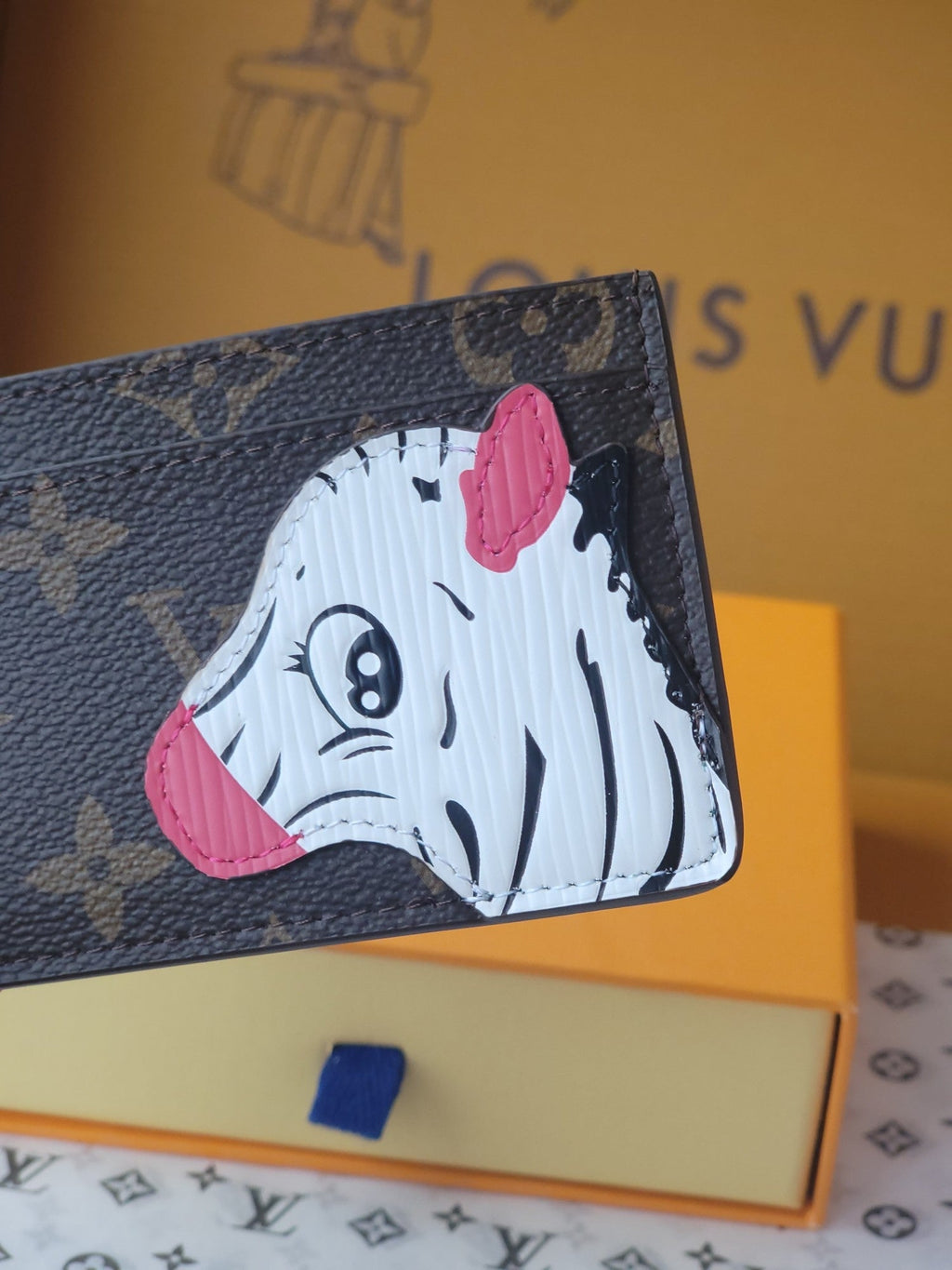 LV Card Holder 11cm Dark Brown Monogram Canvas 261840