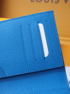 LV Wallet 14cm Blue Monogram Canvas 261846